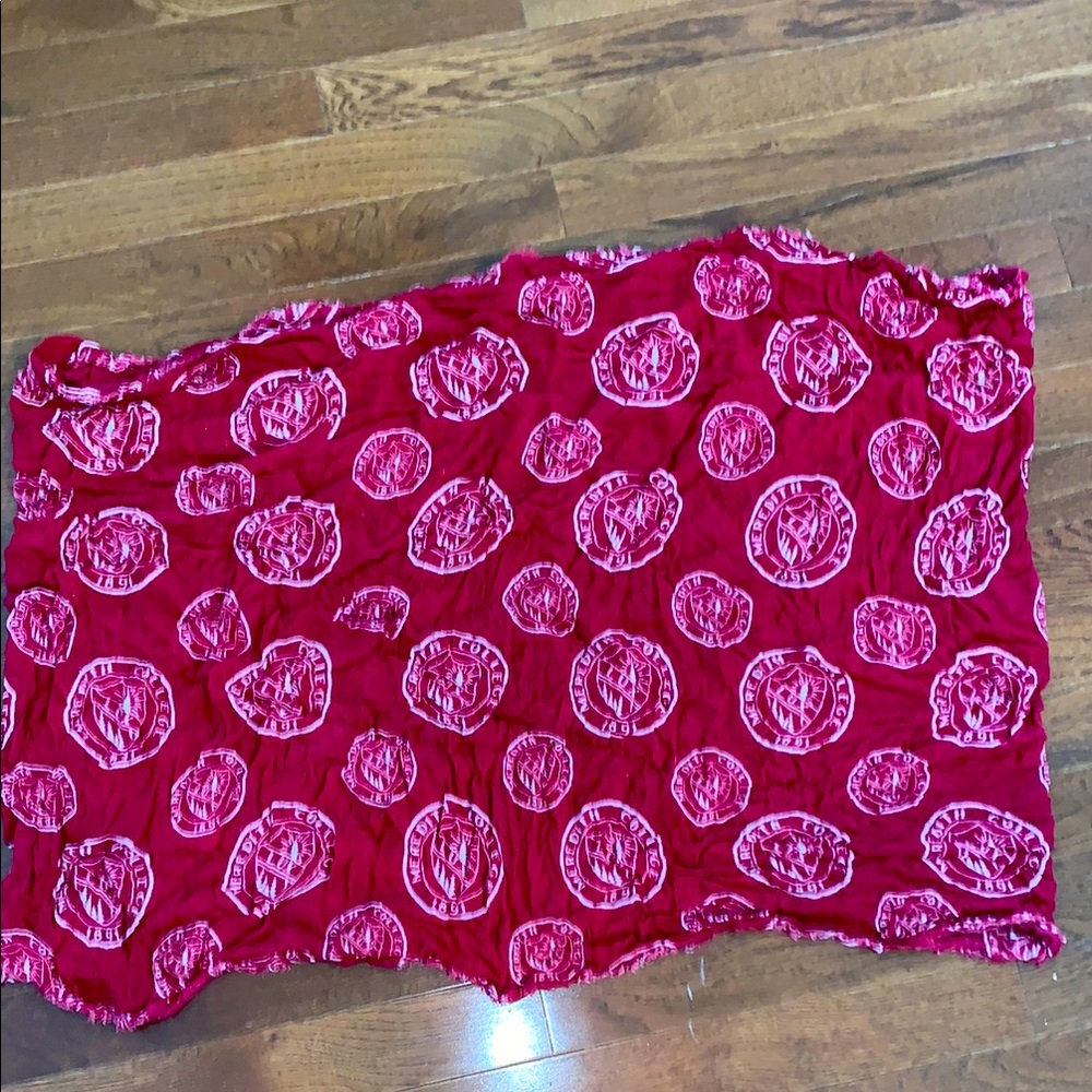 Infinity Scarf Meredith College maroon/white